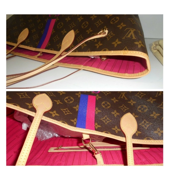 100% Auth Louis Vuitton Neverfull GM MON+ Pouch - Picture 6 of 8